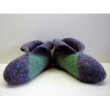 Origami Slippers in Green and Periwinkle ***SPECIAL ORDER ONLY***